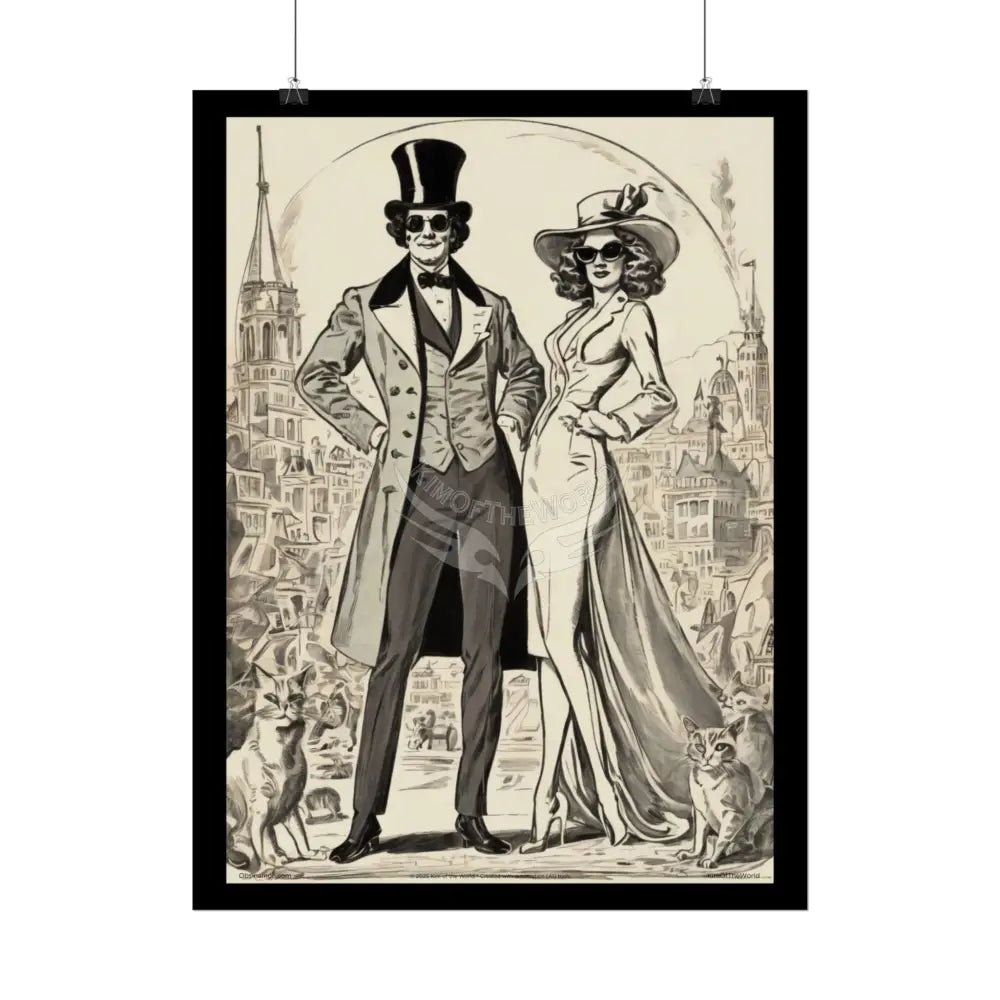 Vintage Empowered Women Art Prints (Bold Female Characters)— Rolled Poster Set Poster