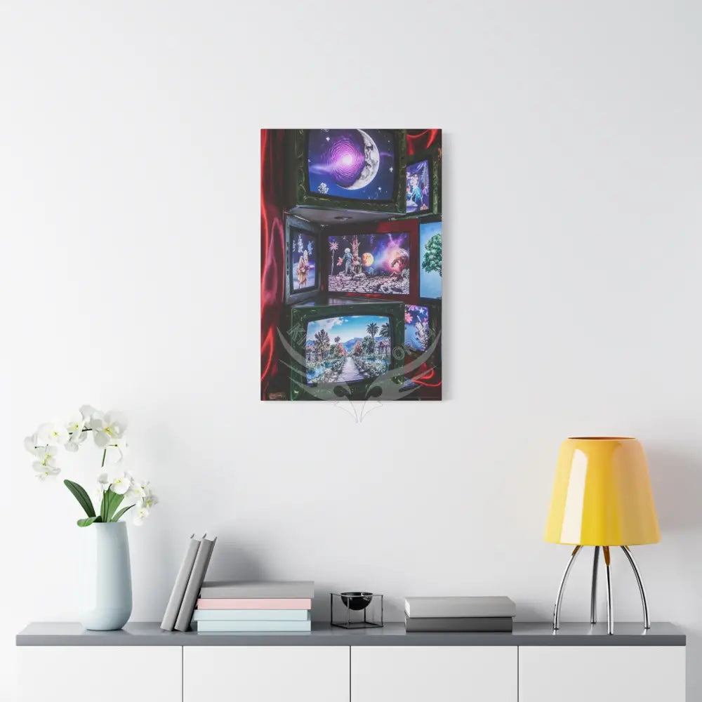 Vintage Framed Art and Olde Collage Matte Canvas Print — Stretched 1.25’’ Canvas