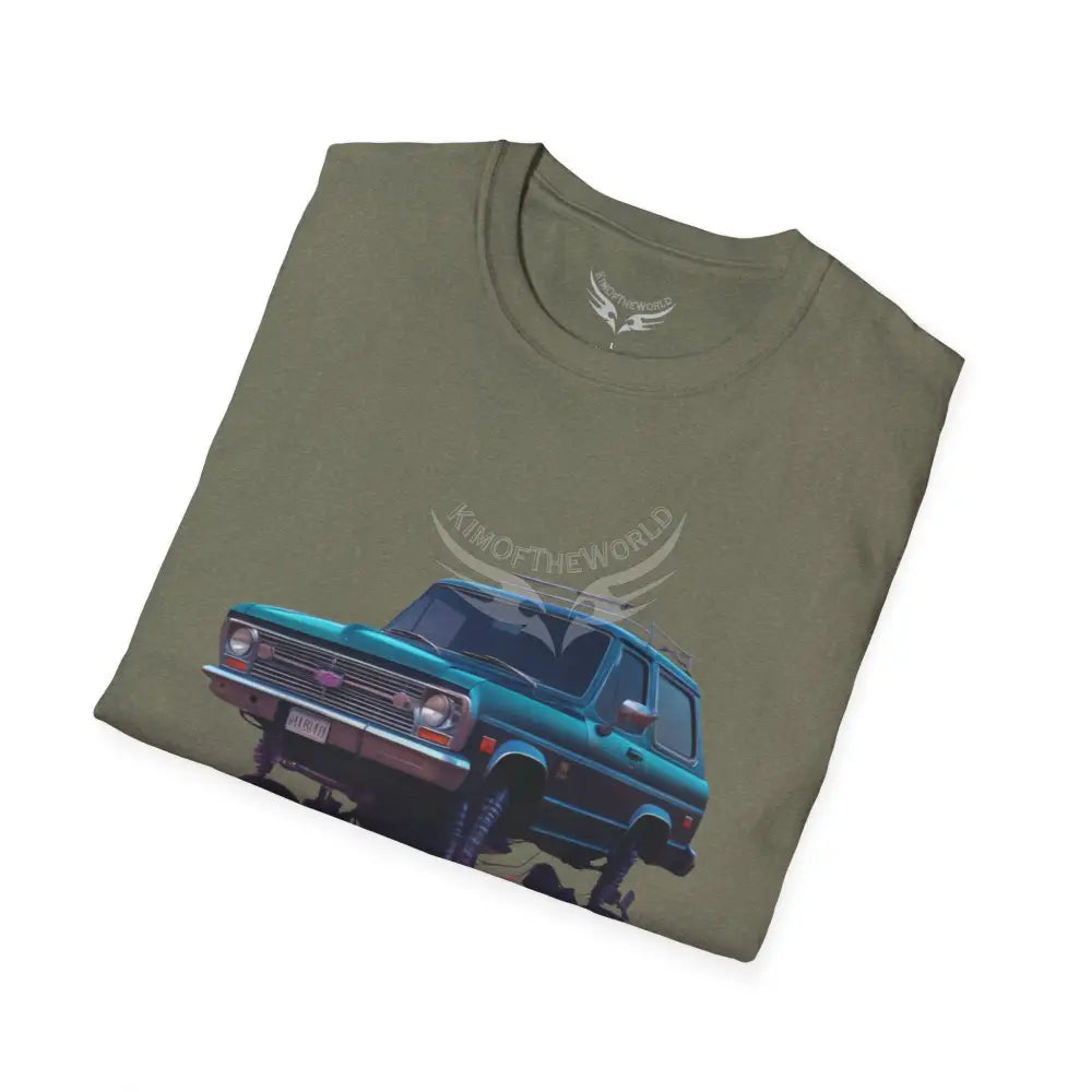 Vintage Lifted Large 4x4 Wagon Tee - Softstyle T-Shirt T-Shirt