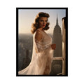 Vintage Sheer Street Fashion Girl Rolled Posters — Subtle Girl Wall Art 18″ x 24″ (Vertical) / Semi Glossy Poster