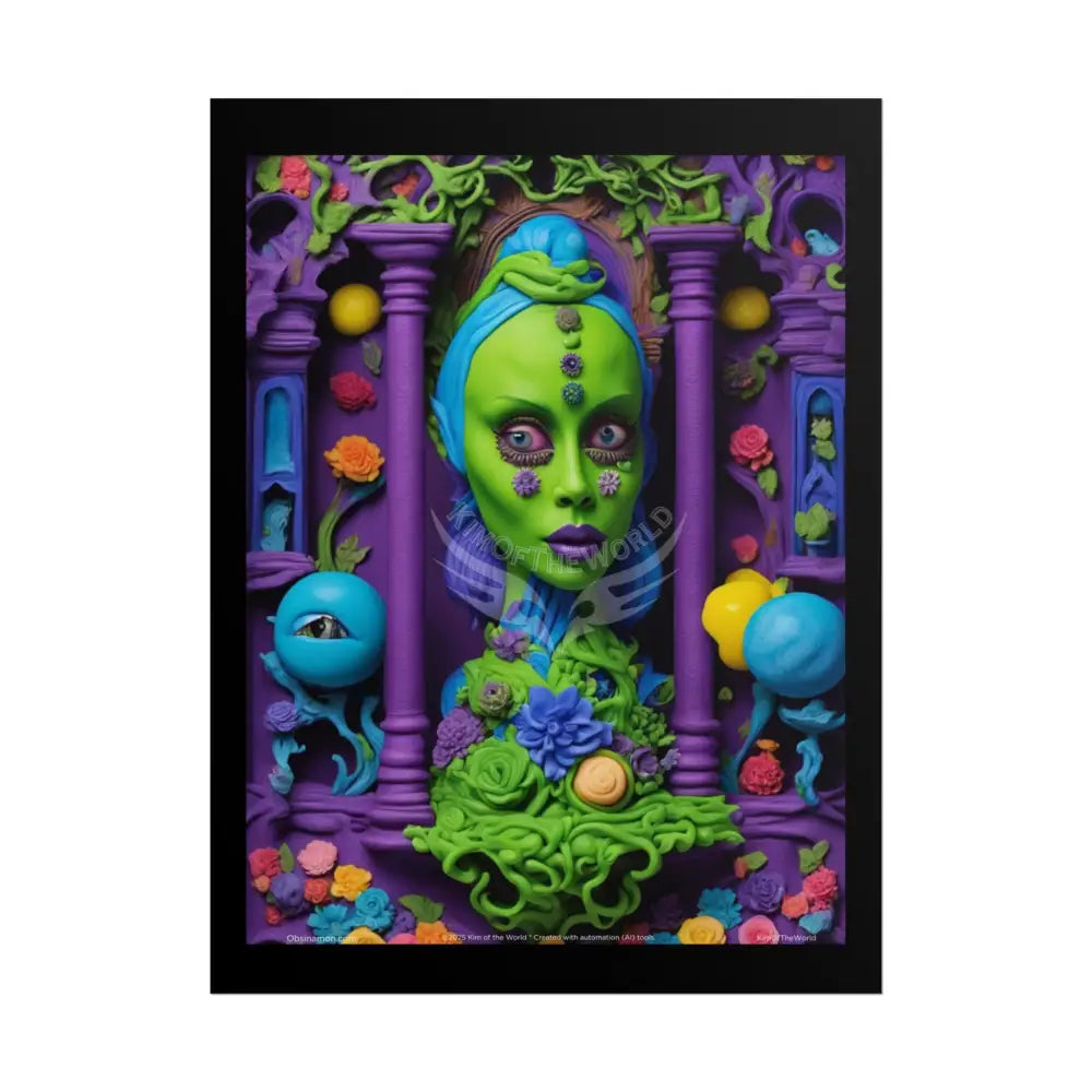 Weird Character Lady Empowered Women Sculpture Art Prints (Bold Female Characters)— Rolled Poster Set 18″ x 24″