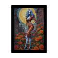 Weird Fashion Giant Goth Girl Gothic Tall Girl Fashion Giantess Stiletto Fetish Zombie Halloween Lady Poster — Art