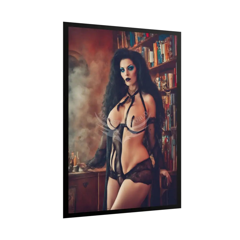 Weird Gothic Sheer Street Fashion Girl Rolled Posters — Subtle Sexy Seductive Wall Art Poster