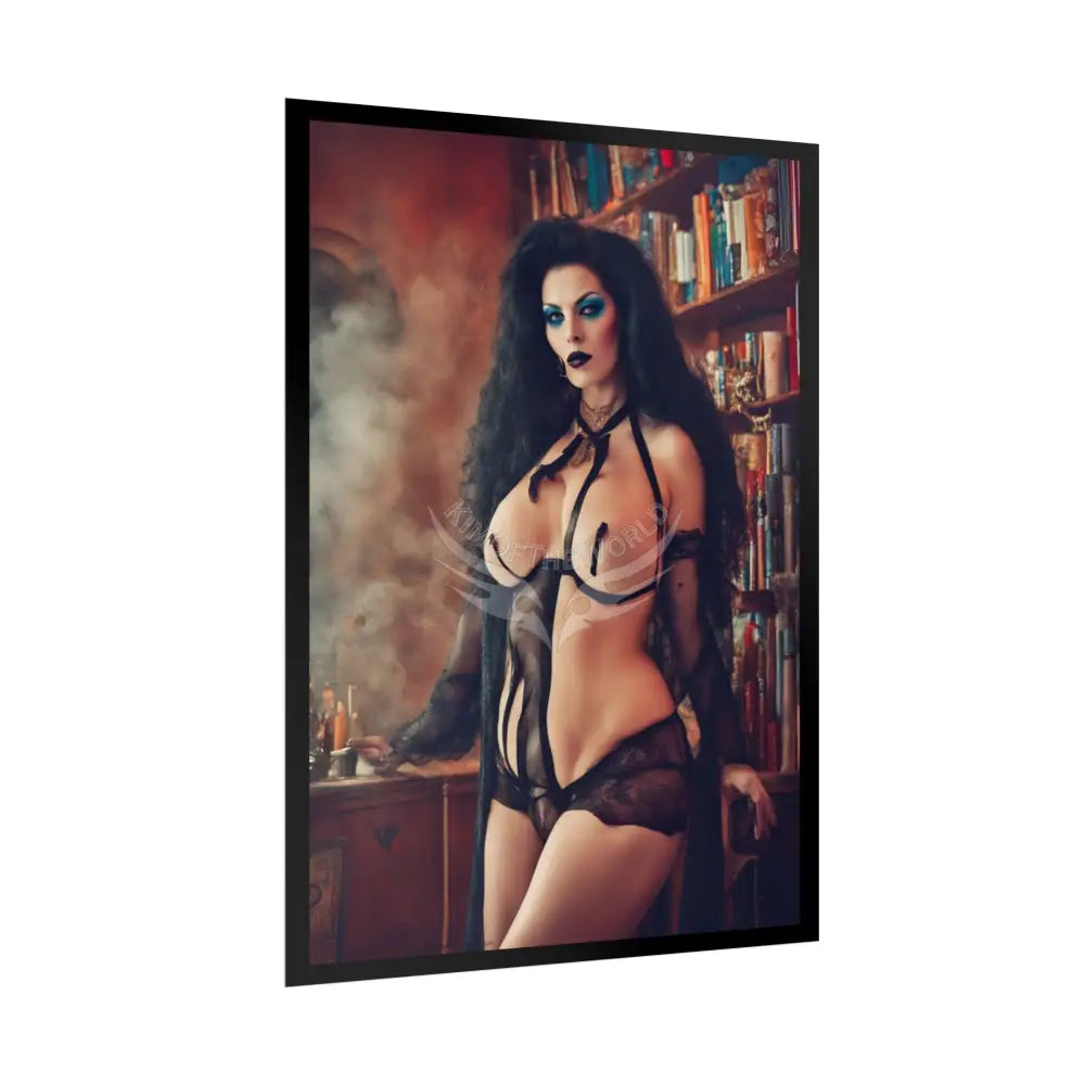 Weird Gothic Sheer Street Fashion Girl Rolled Posters — Subtle Sexy Seductive Wall Art Poster