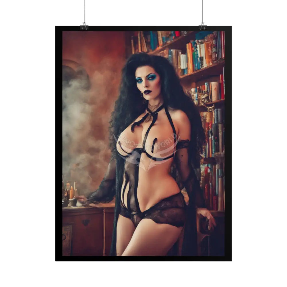 Weird Gothic Sheer Street Fashion Girl Rolled Posters — Subtle Sexy Seductive Wall Art Poster