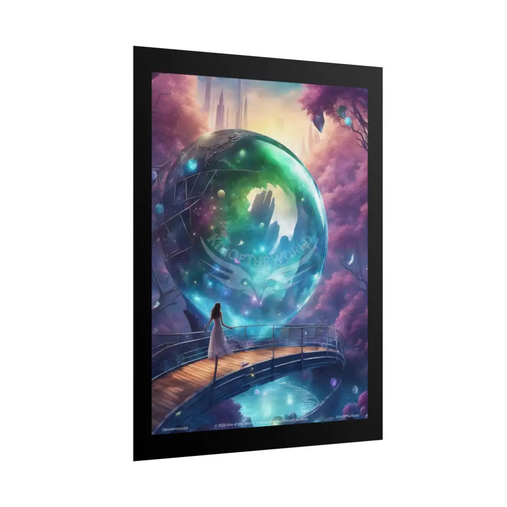 Weird Mystical Orbs Spiritual Healing Wall Art Poster Poster