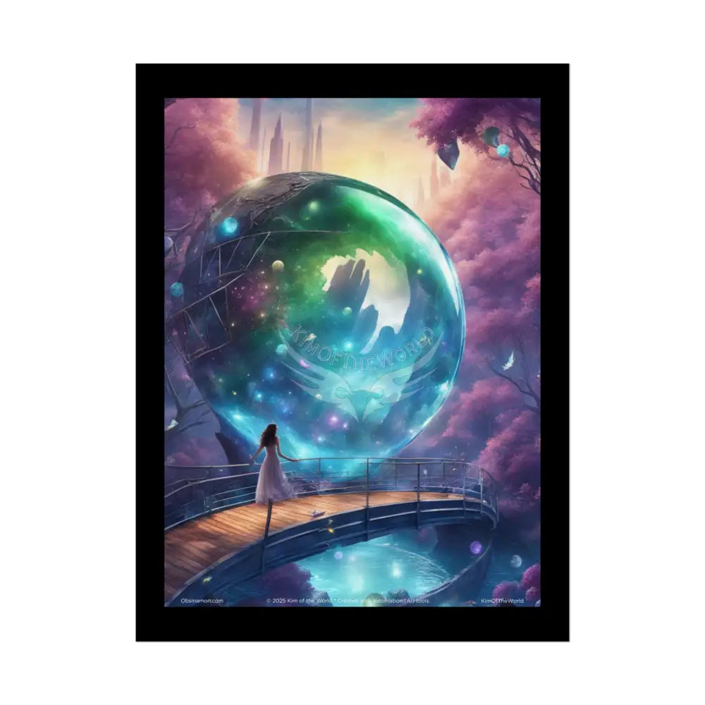 Weird Mystical Orbs Spiritual Healing Wall Art Poster 18″ x 24″ (Vertical) / Semi Glossy Poster