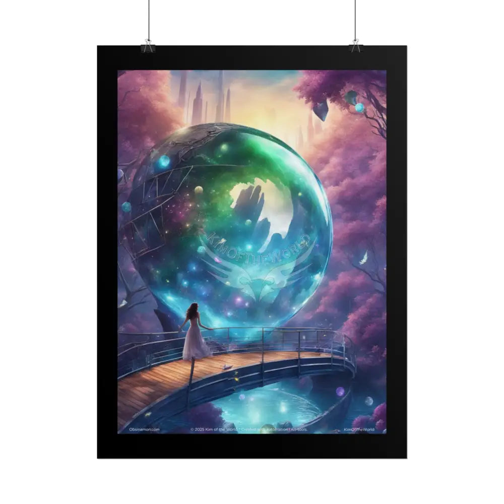 Weird Mystical Orbs Spiritual Healing Wall Art Poster Poster