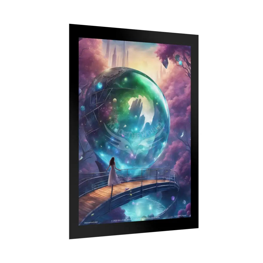 Weird Mystical Orbs Spiritual Healing Wall Art Poster Poster