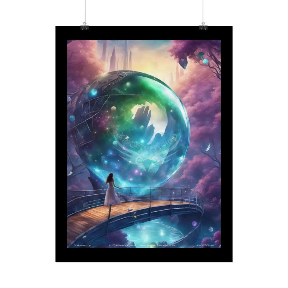 Weird Mystical Orbs Spiritual Healing Wall Art Poster Poster