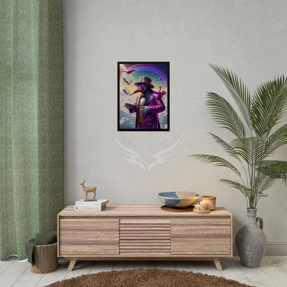 Weird Smoking Plague Doctor Vaporwave Gothic Character Sci Fi Comedy Horror - Wall Art Posters Poster