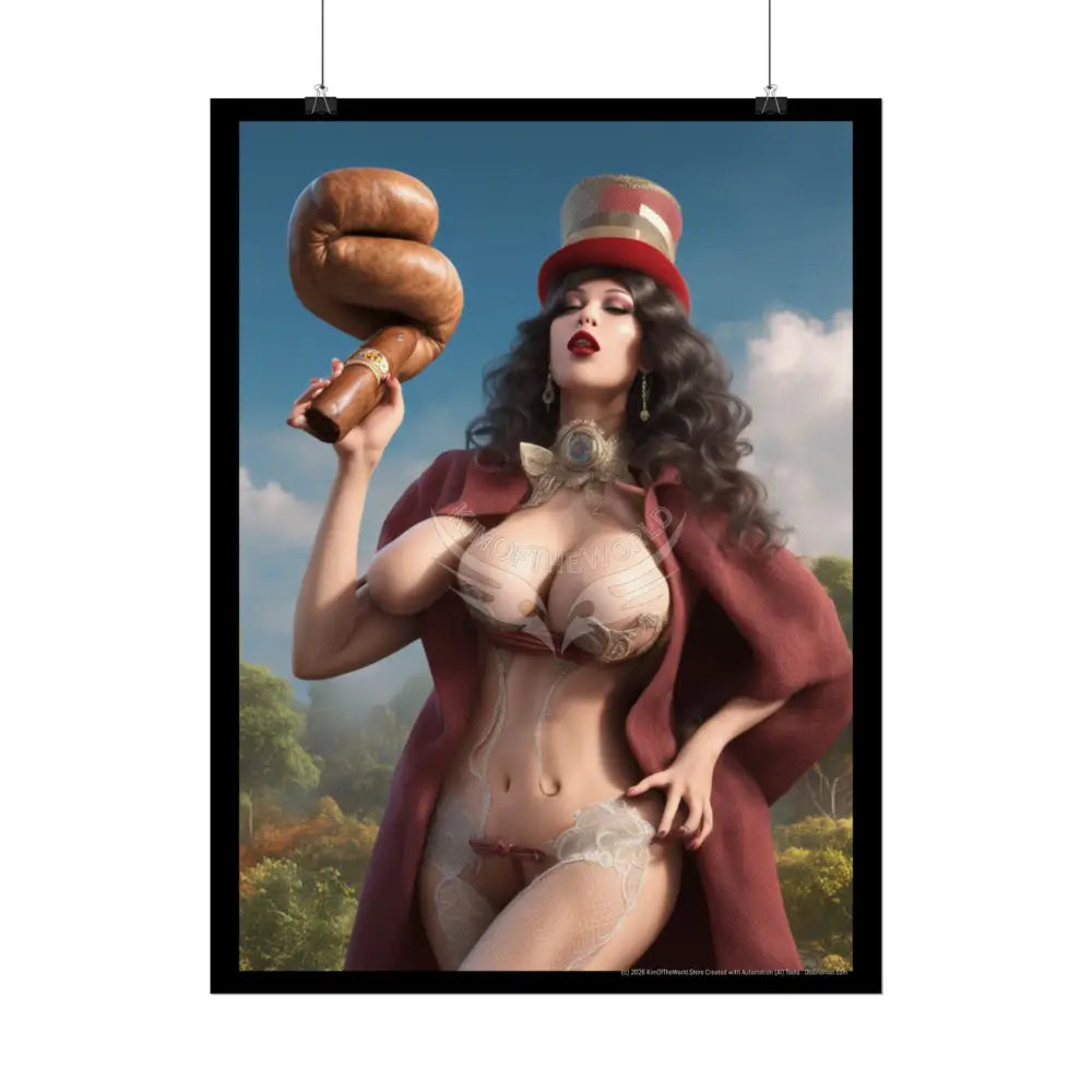 Weird Third Breast Empowered Weird Women Retro Art Poster — Rolled Poster Poster