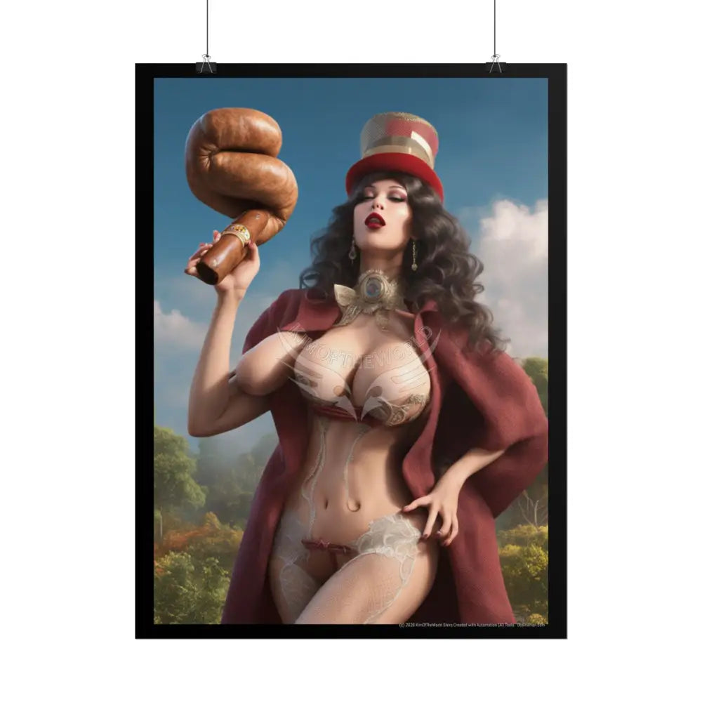 Weird Third Breast Empowered Weird Women Retro Art Poster — Rolled Poster Poster