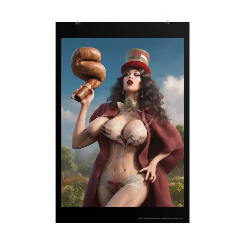 Weird Third Breast Empowered Weird Women Retro Art Poster — Rolled Poster Poster