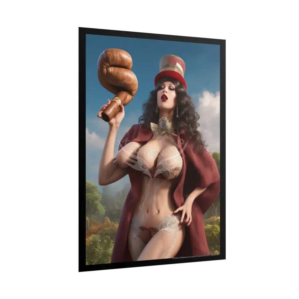 Weird Third Breast Empowered Weird Women Retro Art Poster — Rolled Poster Poster