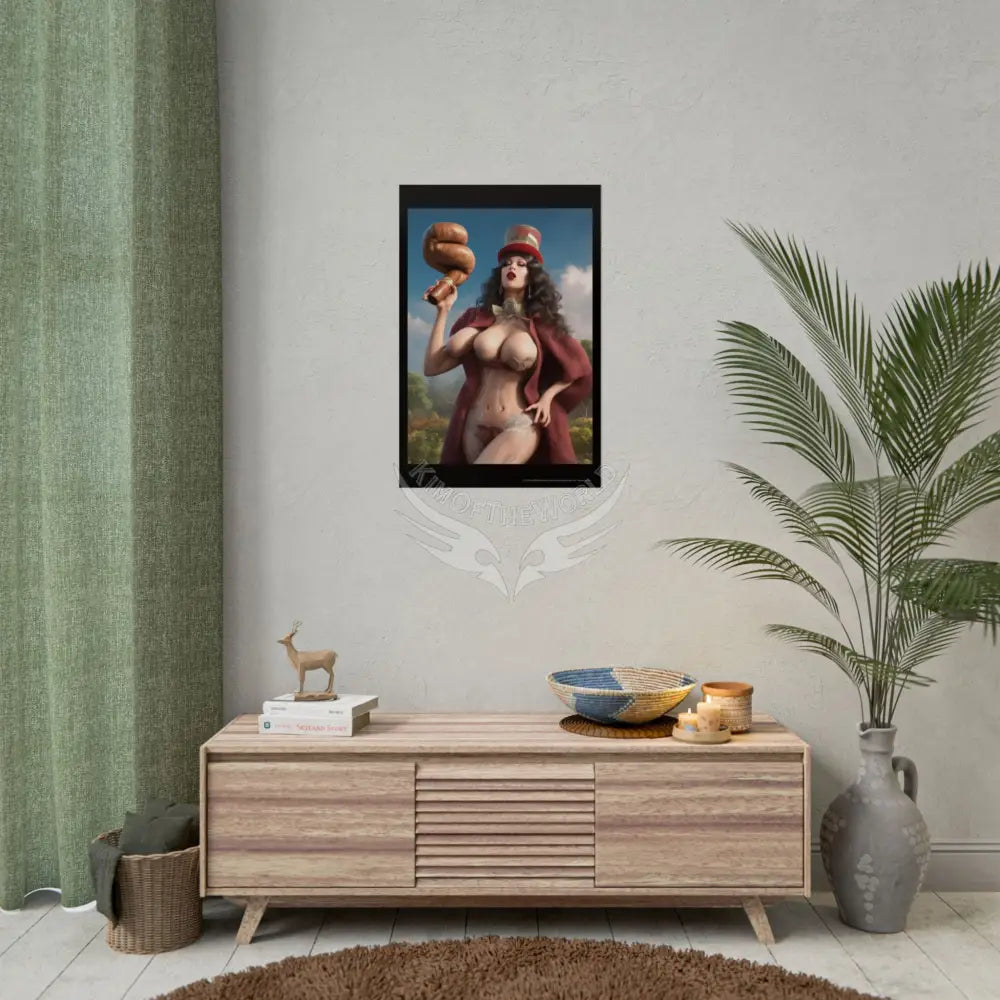 Weird Third Breast Empowered Weird Women Retro Art Poster — Rolled Poster Poster