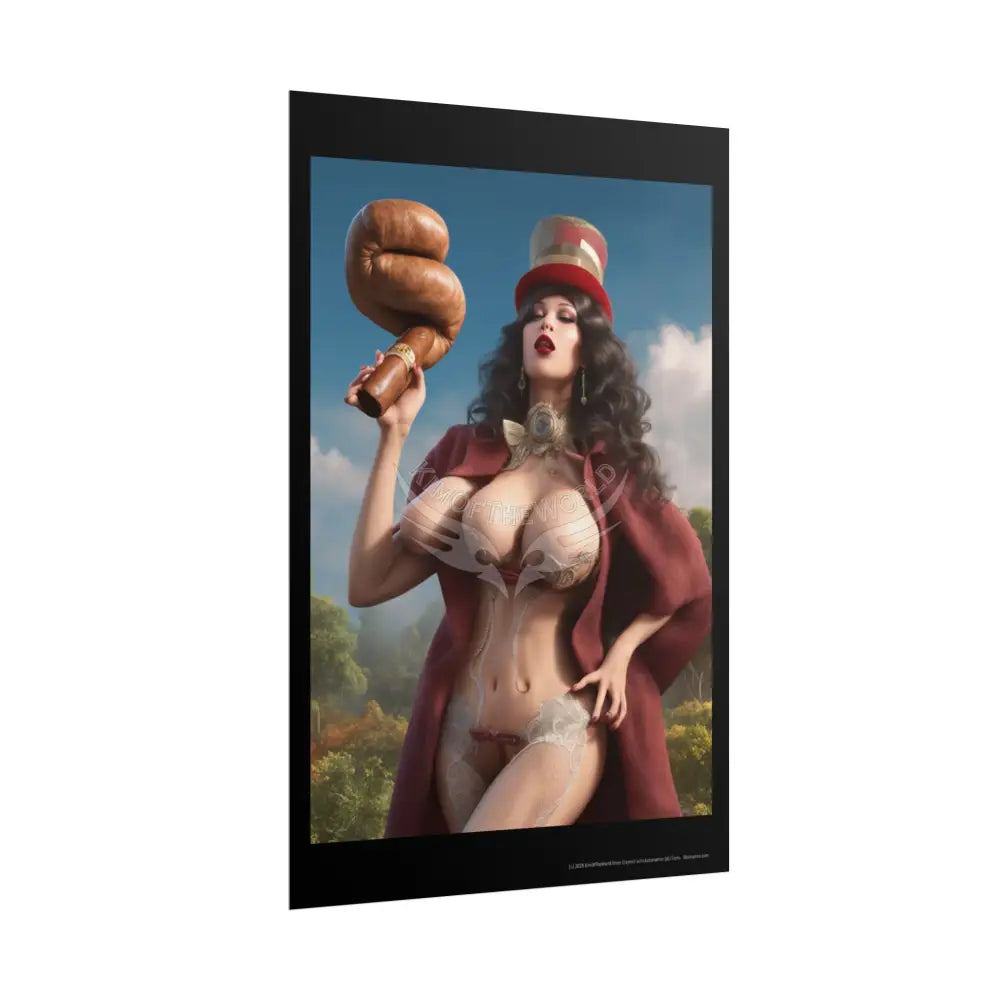 Weird Third Breast Empowered Weird Women Retro Art Poster — Rolled Poster Poster