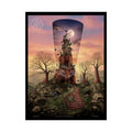 Weird & Unusual 3D Surreal Giant Floral Boot Fantasy Gothic Wonderland Bootscape Art Poster — Exclusive Blender Diorama