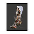 Weird & Unusual 3D Surreal Giant Kitty Cat Boot Fantasy Gothic Wonderland Giant Art Poster — Exclusive Blender Diorama