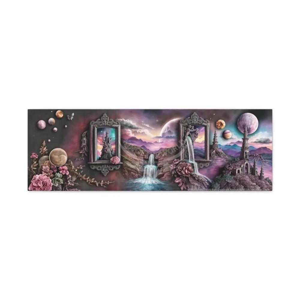 Wide Boxed Fantasy Canvas Prints -- Oil-Style Matte Stretched 1.25’’ 36’’ x 12’’ (Horizontal) / 1.25’’ Canvas