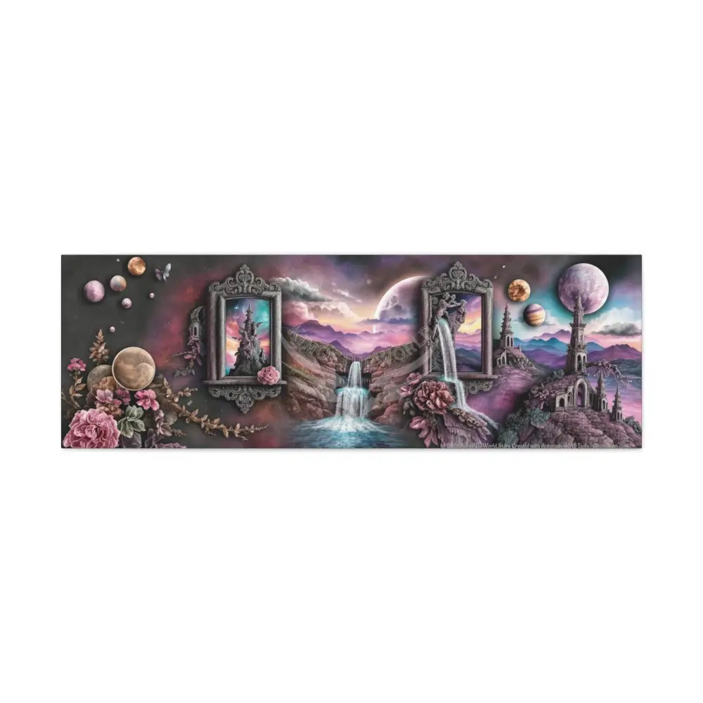 Wide Boxed Fantasy Canvas Prints -- Oil-Style Matte Stretched 1.25’’ 48’’ x 16’’ (Horizontal) / 1.25’’ Canvas