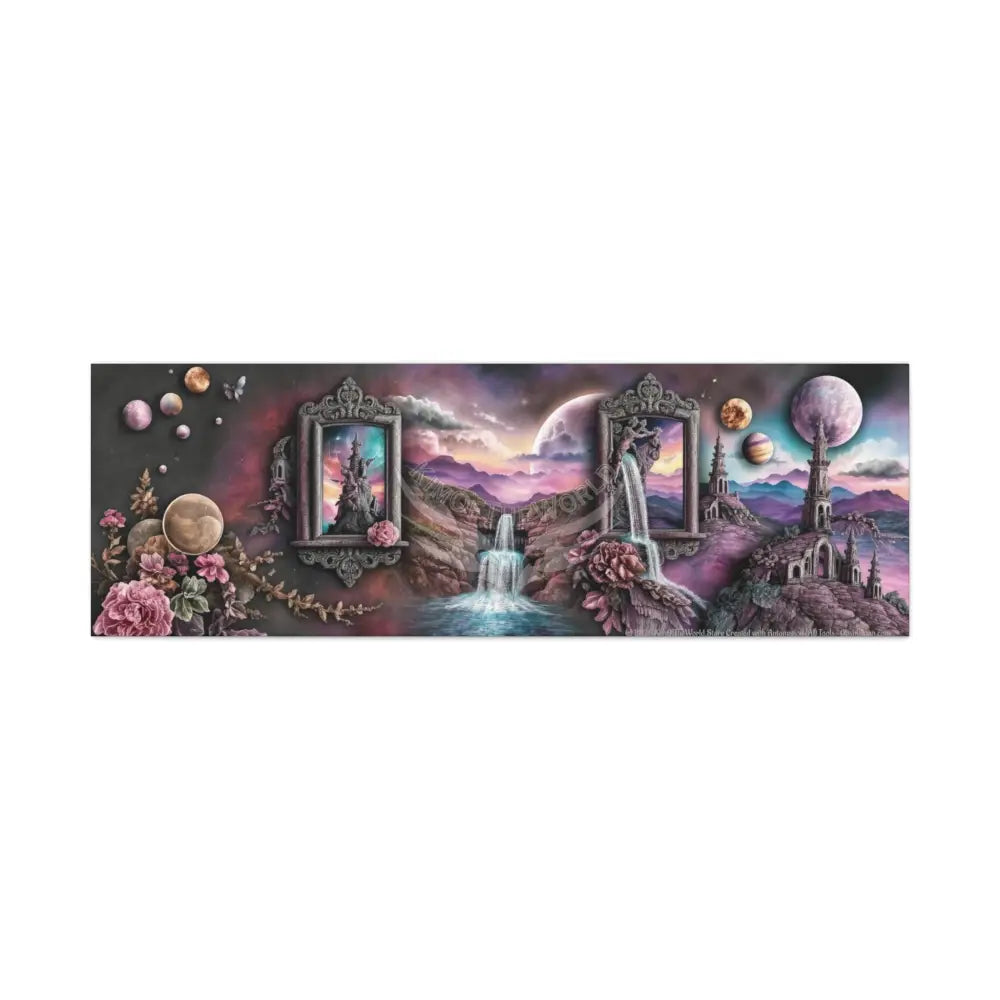 Wide Boxed Fantasy Canvas Prints -- Oil-Style Matte Stretched 1.25’’ 60’’ x 20’’ (Horizontal) / 1.25’’ Canvas