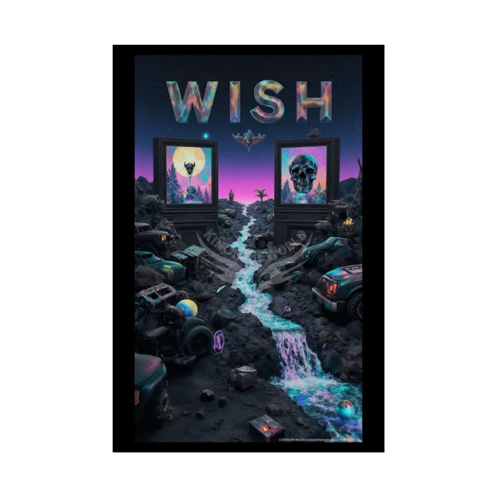 ’Wish’ Giant Surreal Fantasy Portal Poster — Dreamscape Rolled Art Print 24’’ x 36’’ (Vertical) / Semi Glossy Poster