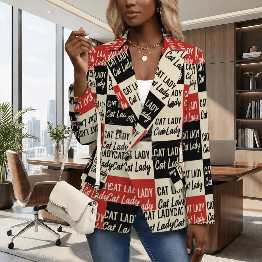Women’s Casual Blazer - Cat Lady Box Women’s Hoodies