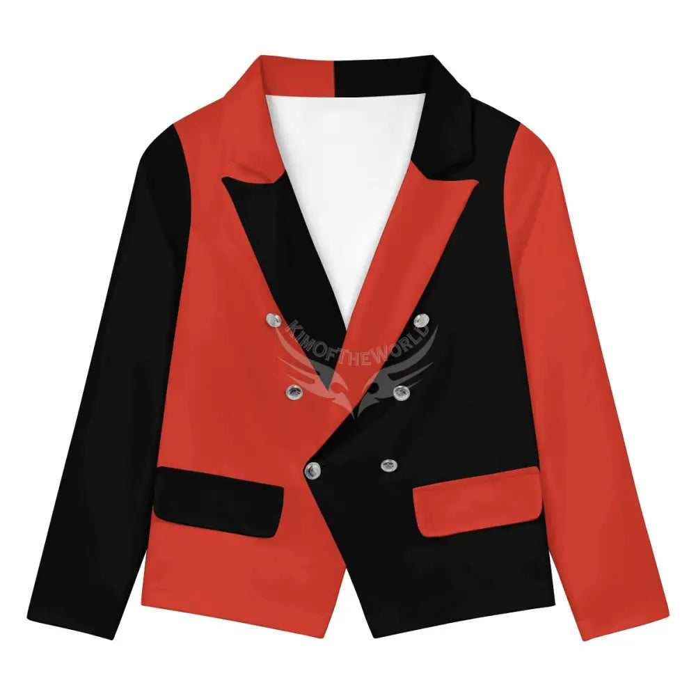 Women’s Casual Blazer - Red & Black Women’s Hoodies