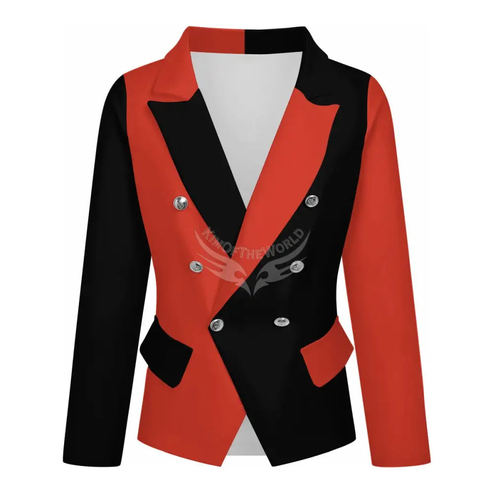 Women’s Casual Blazer - Red & Black Women’s Hoodies