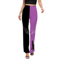 Women’s Flared Pants - Black and Orchid Cat Lady Suit Pants XS Women’s Pants