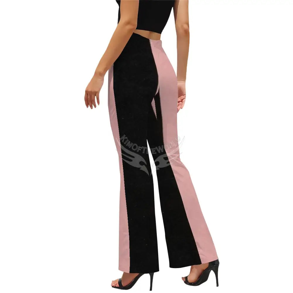 Women’s Flared Pants - Black and Pink Women’s Pants