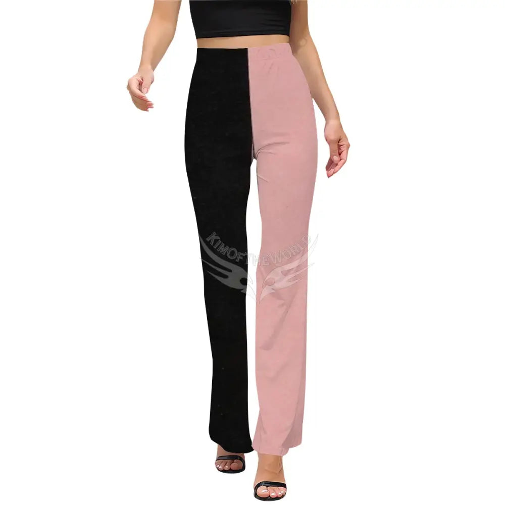 Women’s Flared Pants - Black and Pink Women’s Pants