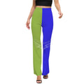 Women’s Flared Pants - Blue & Green XS Women’s Pants