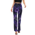 Women’s Flared Pants - Rich Purple Floral XS Women’s Pants