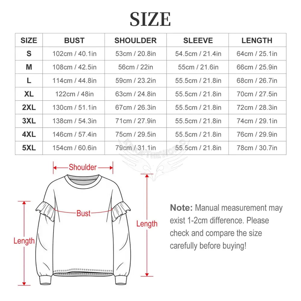 Women’s Ruffled Shoulder Sweatshirt Women’s Hoodies