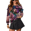 Women’s Ruffled Shoulder Sweatshirt S Women’s Hoodies