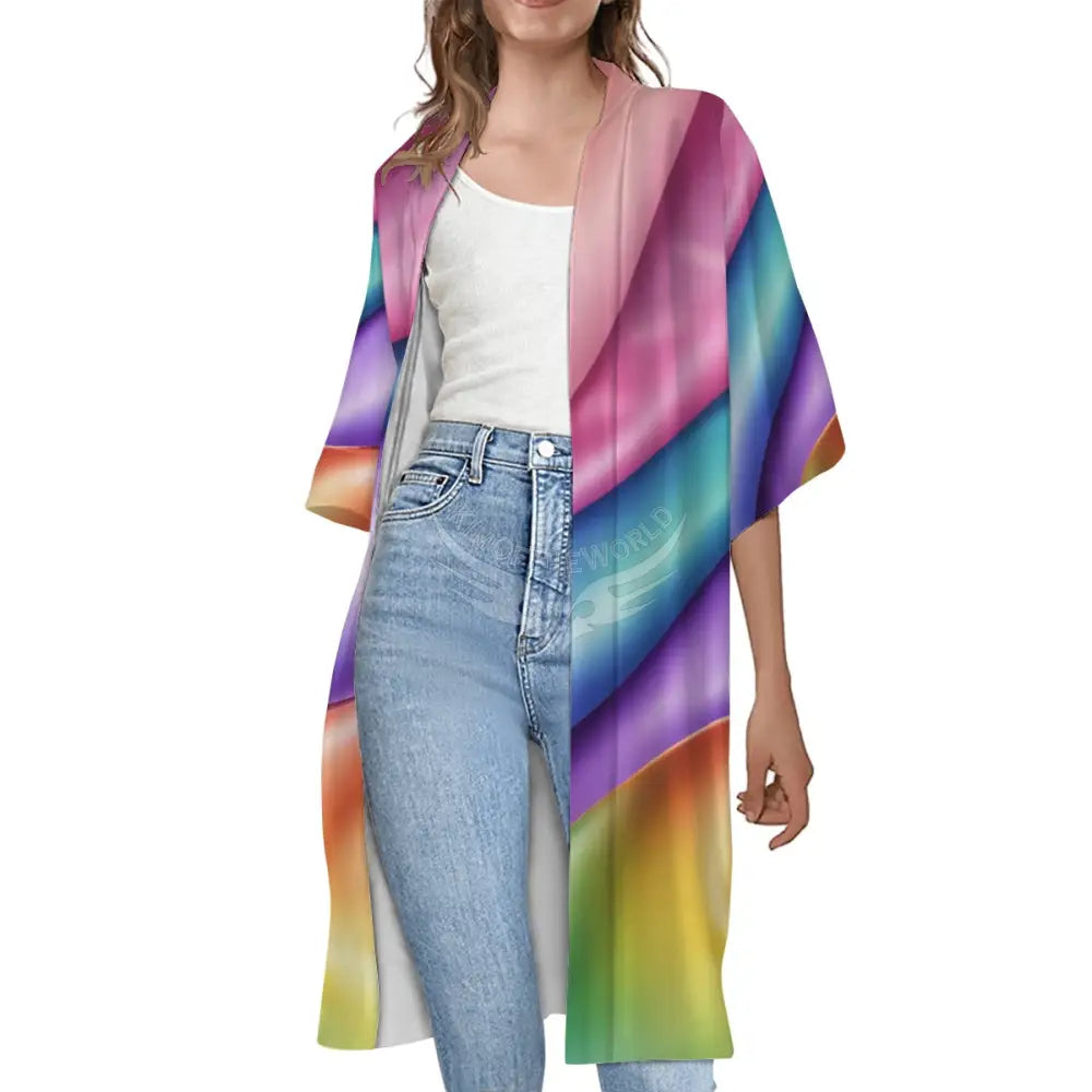 Women’s Short Sleeve Cape Rainbow - S - Women’s T-shirts