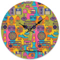 Wooden Round Wall Clock 9.8’’x9.8’’ (Made in USA) One Size Wall Clock