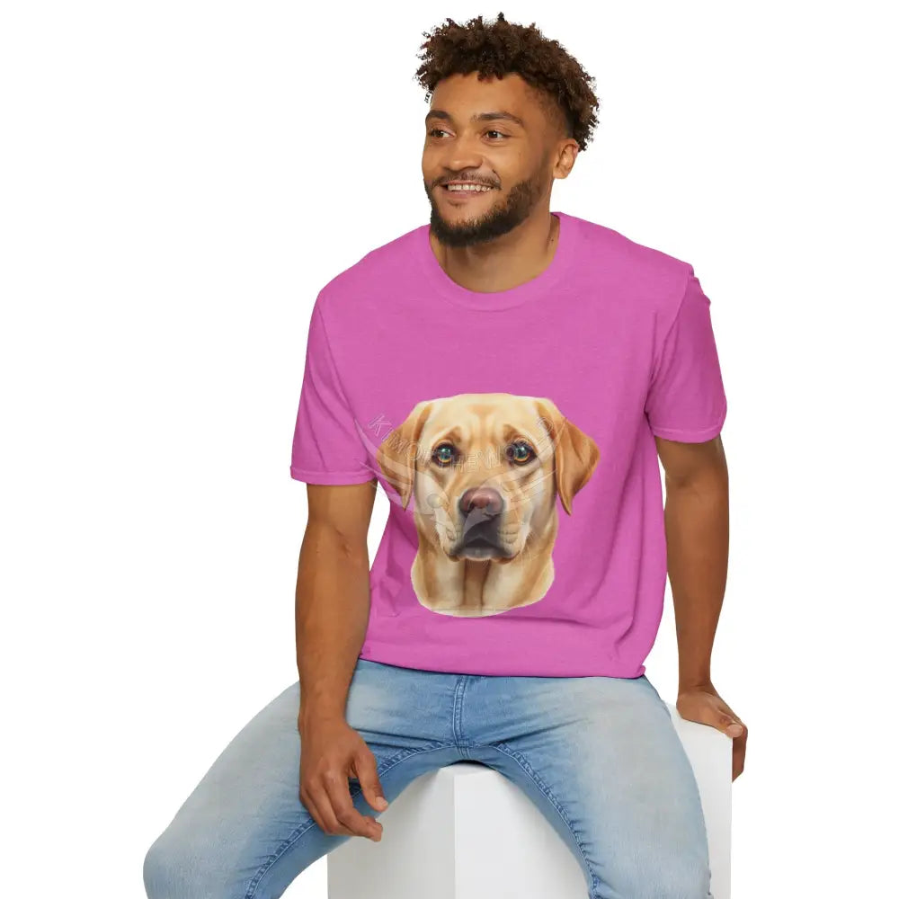 Yellow Labrador Retriever Dog Lab Parent Tee - Softstyle T-Shirt T-Shirt