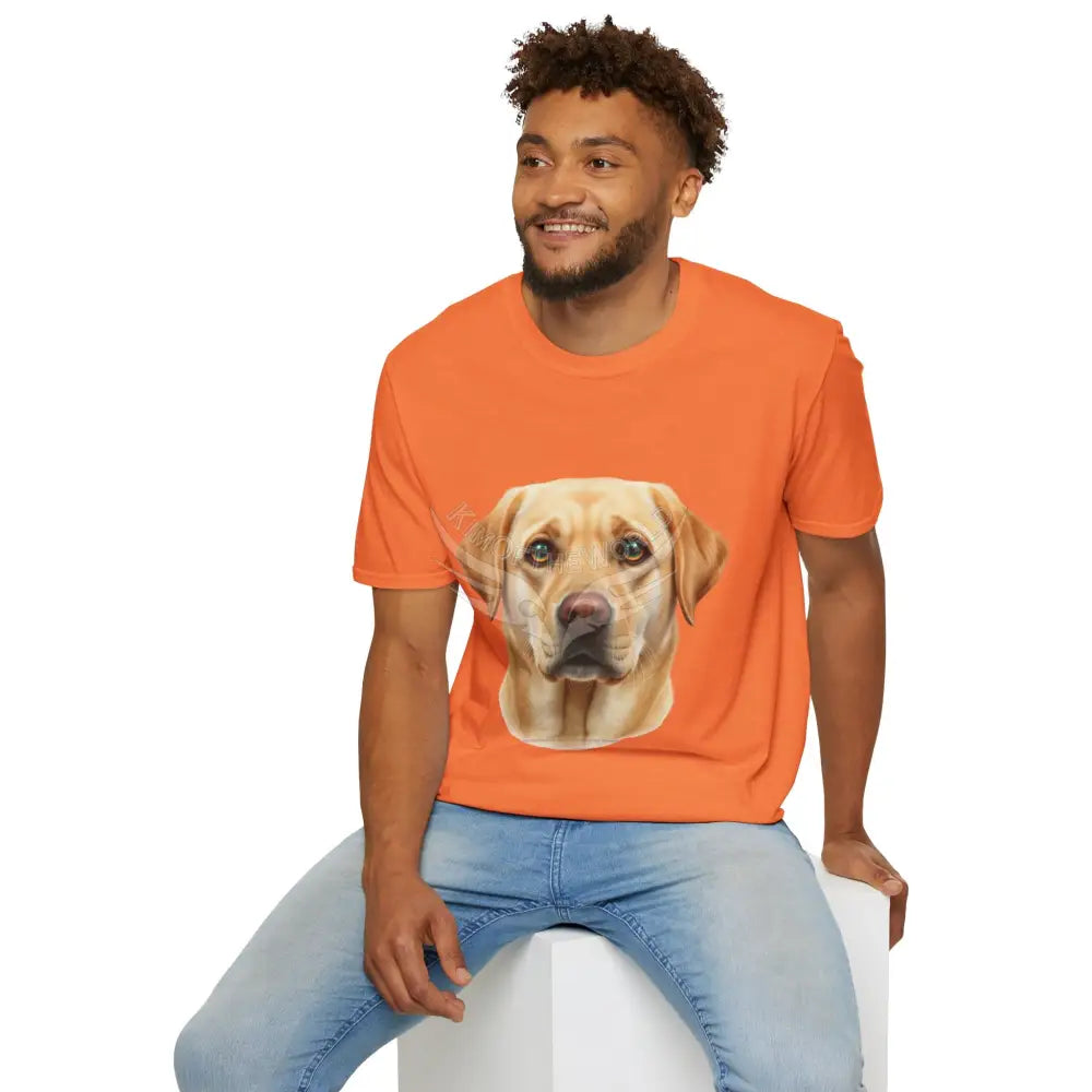 Yellow Labrador Retriever Dog Lab Parent Tee - Softstyle T-Shirt T-Shirt