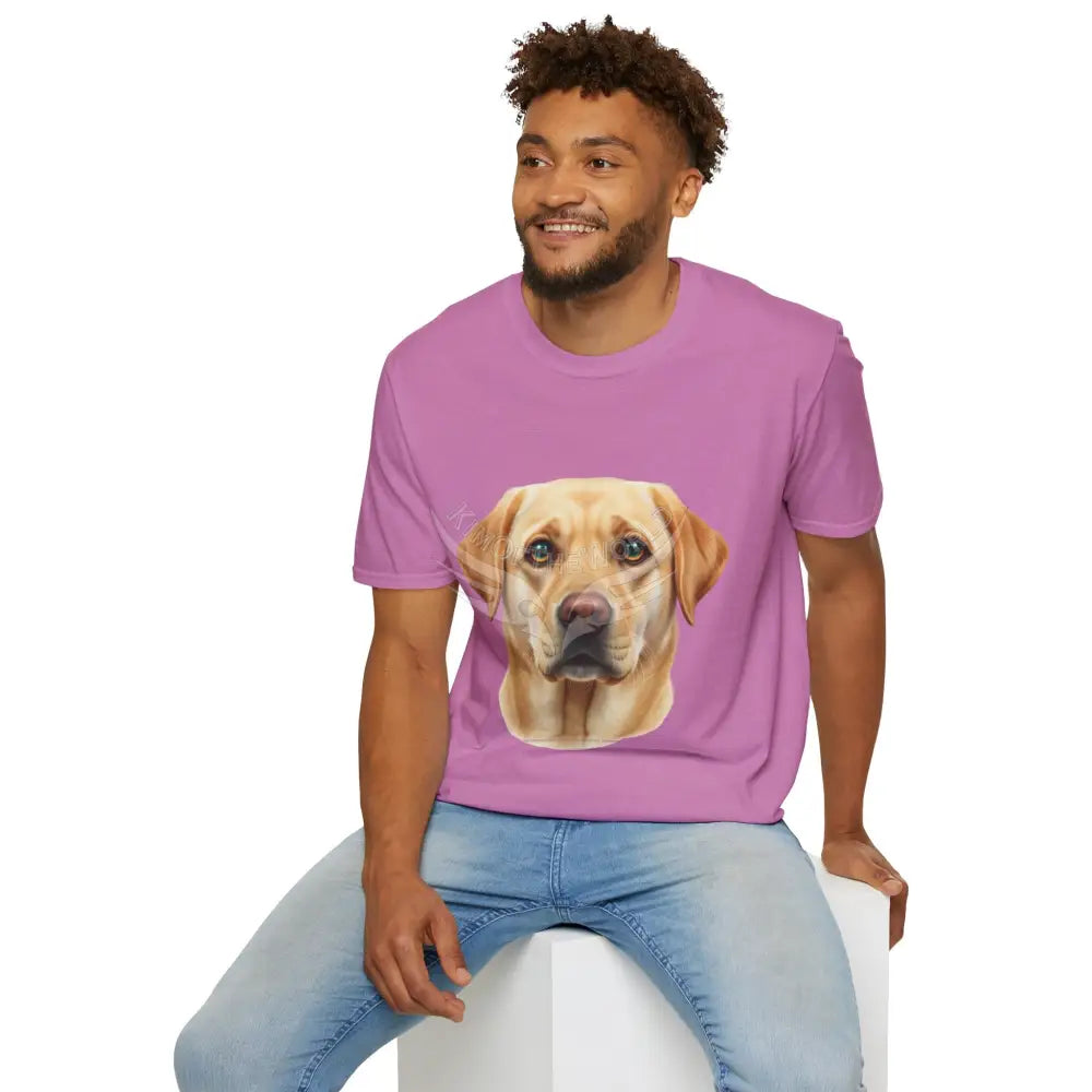Yellow Labrador Retriever Dog Lab Parent Tee - Softstyle T-Shirt T-Shirt