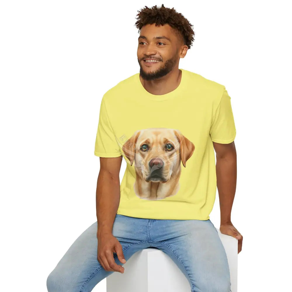 Yellow Labrador Retriever Dog Lab Parent Tee - Softstyle T-Shirt T-Shirt