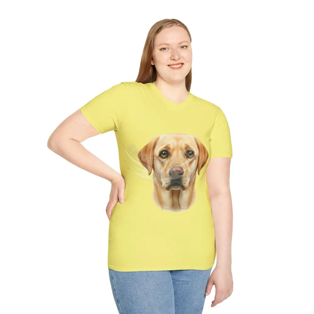Yellow Labrador Retriever Dog Lab Parent Tee - Softstyle T-Shirt T-Shirt