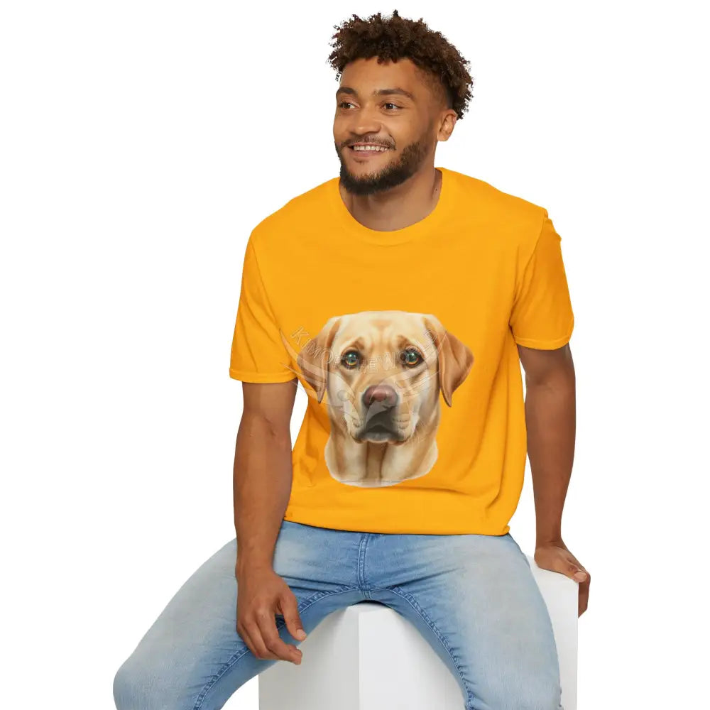 Yellow Labrador Retriever Dog Lab Parent Tee - Softstyle T-Shirt T-Shirt