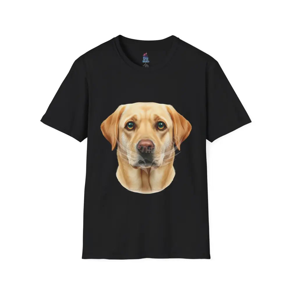 Yellow Labrador Retriever Dog Lab Parent Tee - Softstyle T-Shirt Black / XS T-Shirt