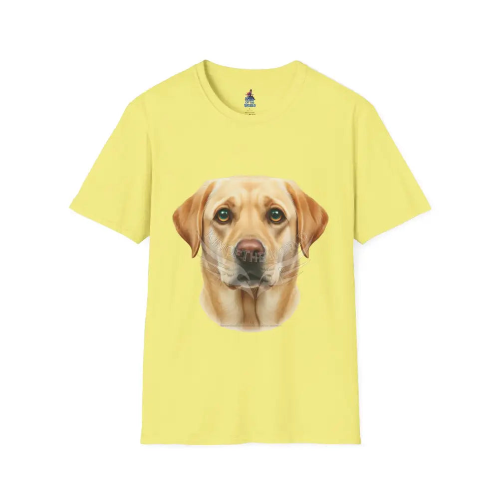 Yellow Labrador Retriever Dog Lab Parent Tee - Softstyle T-Shirt Cornsilk / S T-Shirt