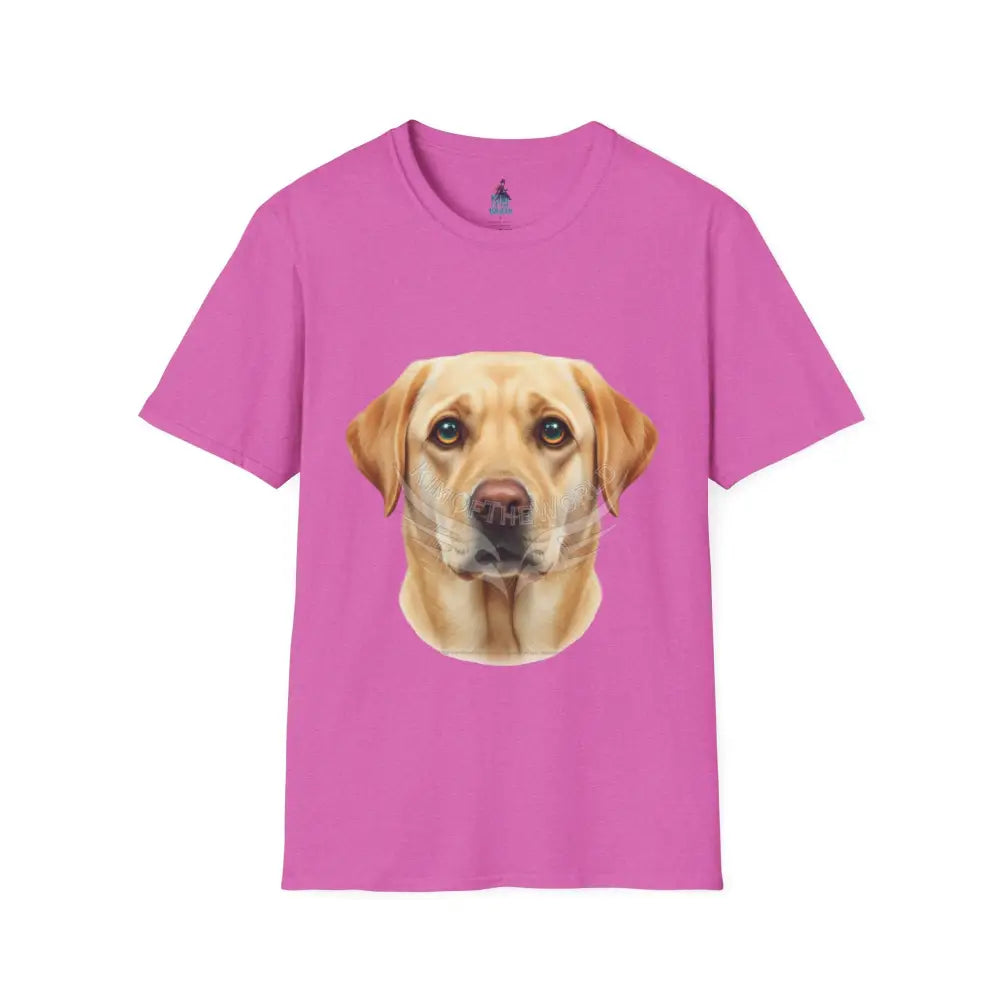 Yellow Labrador Retriever Dog Lab Parent Tee - Softstyle T-Shirt Heather Berry / S T-Shirt